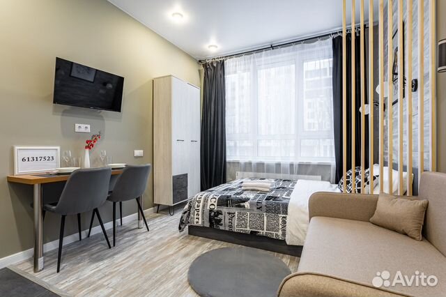 

Квартира-студия, 20 м², 2 кровати