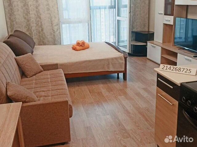 

1-к. квартира, 46 м², 3 кровати
