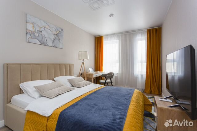 

1-к. квартира, 52 м², 2 кровати