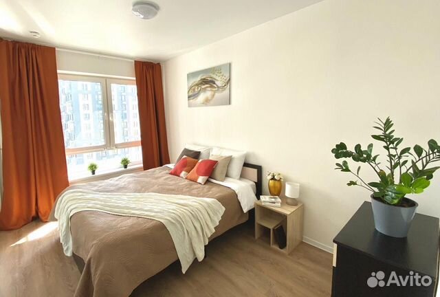 

1-к. квартира, 34 м², 2 кровати