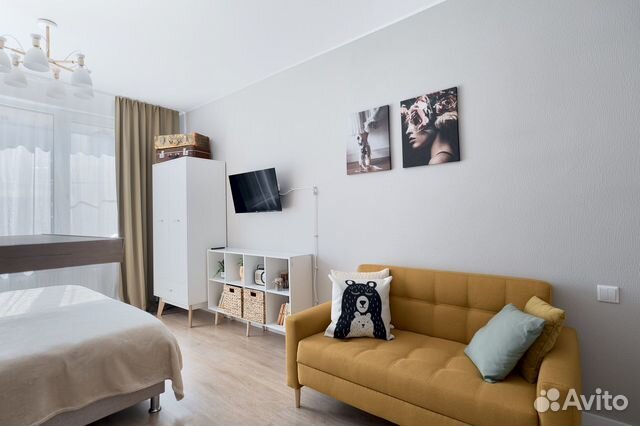 

Квартира-студия, 25 м², 2 кровати