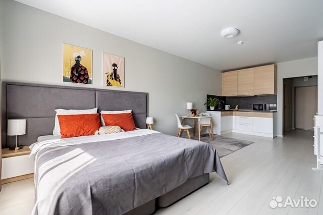 

Квартира-студия, 36 м², 1 кровать