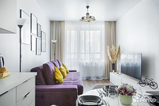 

1-к. квартира, 42 м², 3 кровати
