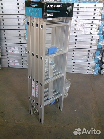 Лестницы алюм. трехсекц. раздвижные трансформеры Лестницы алюм. трехсекц. раздвижные трансформеры