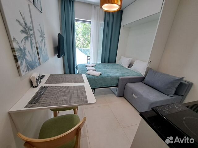 

Квартира-студия, 23 м², 2 кровати