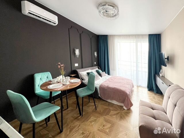 

Квартира-студия, 30 м², 2 кровати