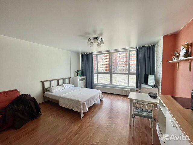 

Квартира-студия, 35 м², 2 кровати