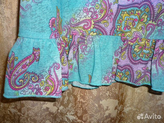 Летнее бирюзовое платье