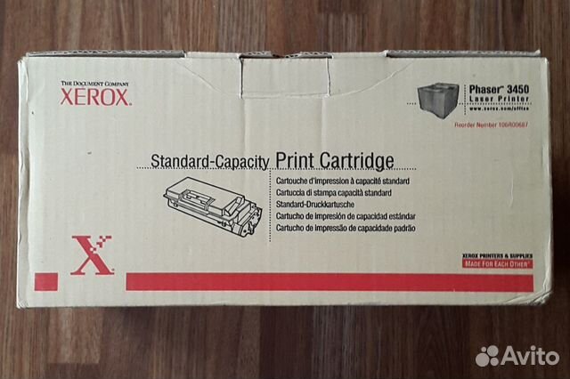 Картридж Xerox Phaser-3450 оригинальный новый