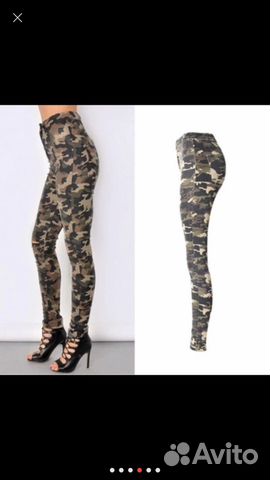 Джинсы камуфляж