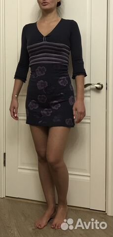 Платье miss sixty оригинал, юбка с цветочным принт Платье miss sixty оригинал, юбка с цветочным принт