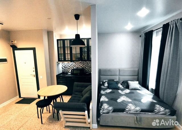 

Квартира-студия, 27 м², 2 кровати