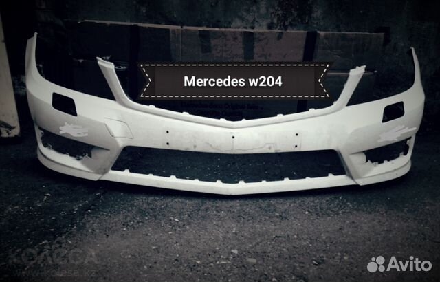 Бампер на Mercedes w204 C-class AMG рестайлинг