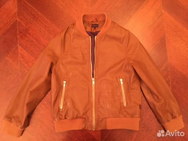 Кожаная куртка на 10 лет Paul Smith
