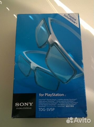 3D очки Sony TDG-SV5P (2шт, новые)