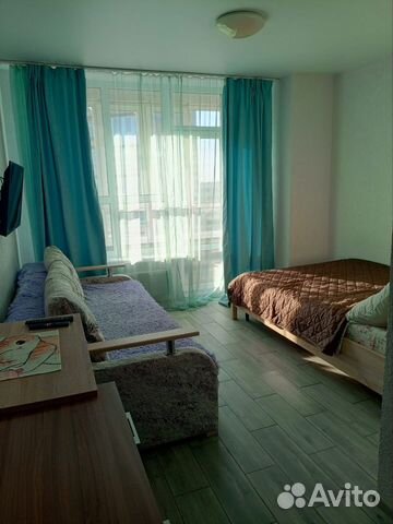 

Квартира-студия, 33 м², 2 кровати