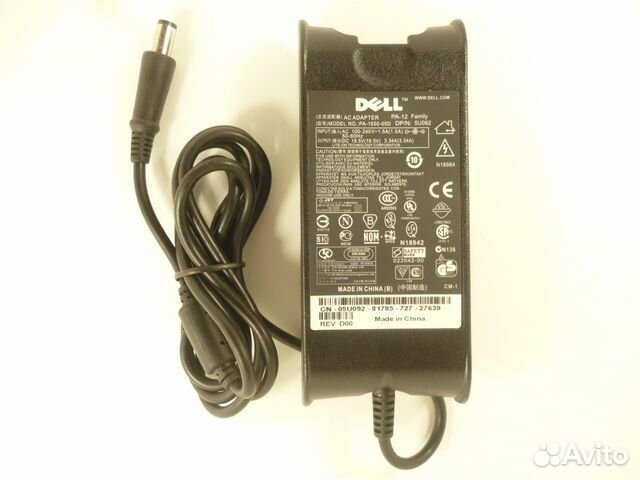 Блок питания для Dell 65W (7.4x5.0) Original Блок питания для Dell 65W (7.4x5.0) Original