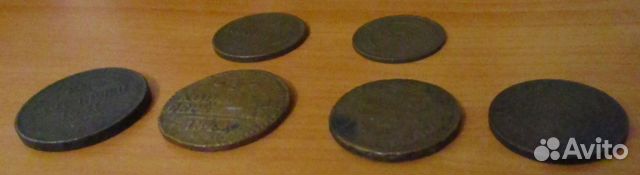 1 копейка, 1 копейка серебром, 2 копейки, деньга