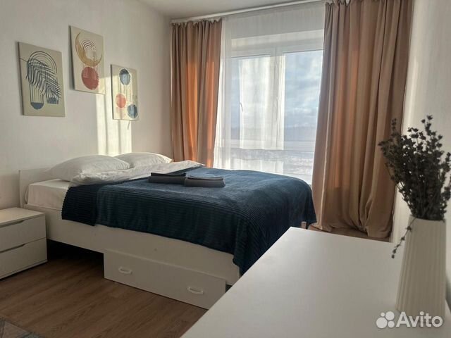 

1-к. квартира, 45 м², 2 кровати
