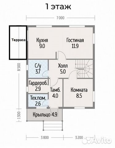 

5-к. дом, 110 м²