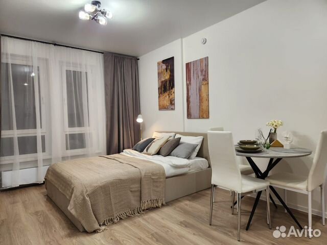 

Квартира-студия, 26 м², 2 кровати