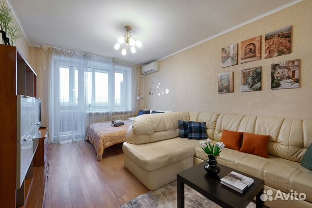 

1-к. квартира, 37 м², 2 кровати