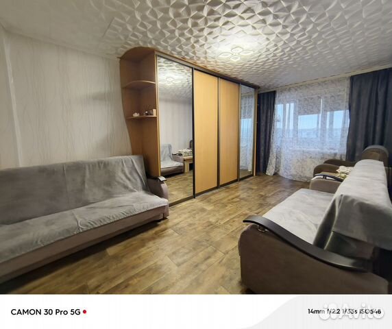 

1-к. квартира, 30 м², 3 кровати