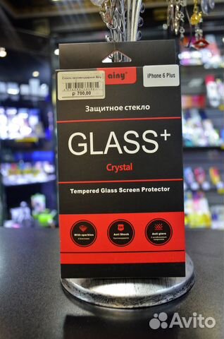 88152200888 Защитное стекло на iPhone 6+ Crystal
