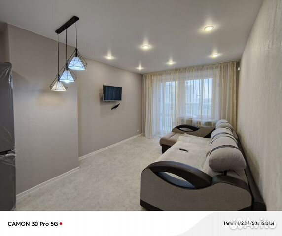 

1-к. квартира, 59 м², 2 кровати