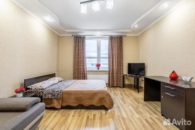 

1-к. квартира, 42 м², 2 кровати