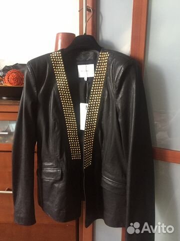 Кожаный пиджак Pierre Balmain