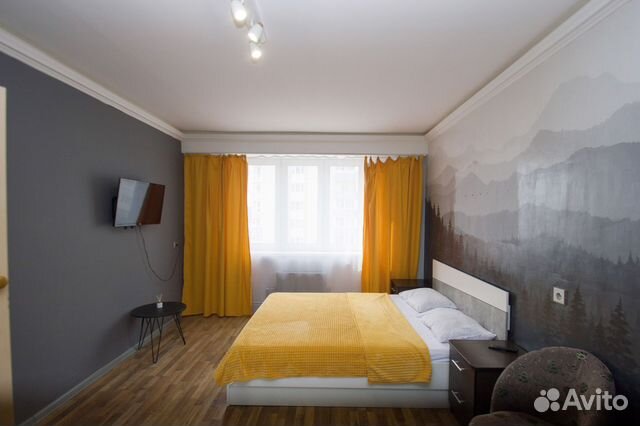 

1-к. квартира, 46 м², 2 кровати