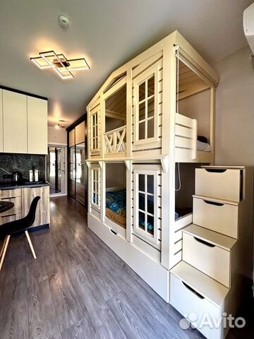 

Квартира-студия, 22 м², 2 кровати