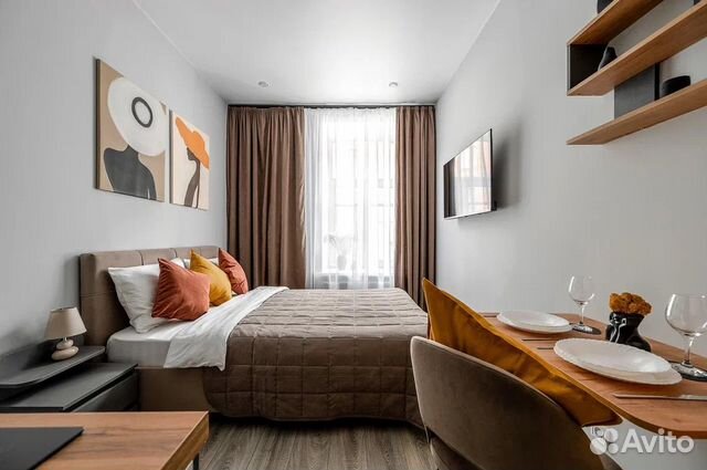 

Квартира-студия, 17 м², 1 кровать
