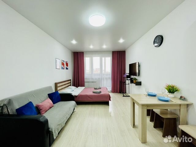 

Квартира-студия, 28 м², 2 кровати