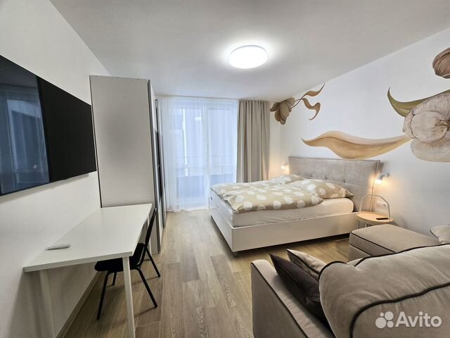 

1-к. квартира, 44 м², 2 кровати