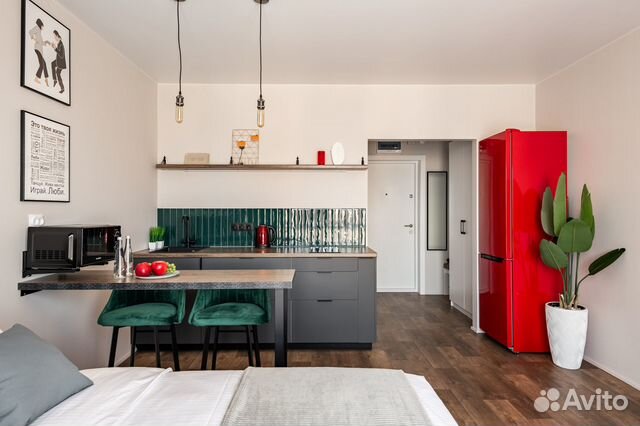 

Квартира-студия, 27 м², 1 кровать