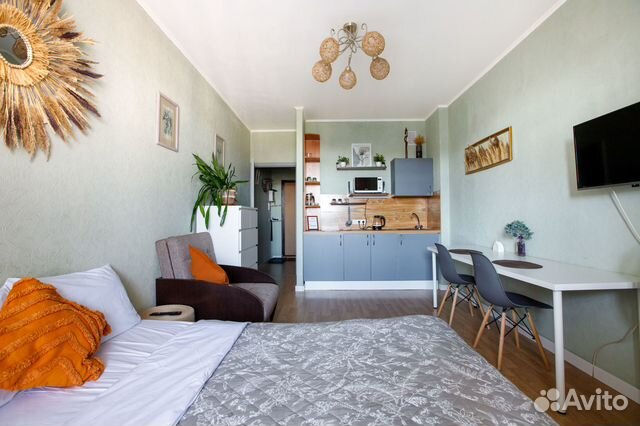 

Квартира-студия, 28 м², 2 кровати