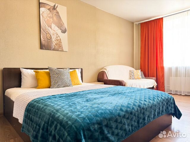

1-к. квартира, 43 м², 2 кровати