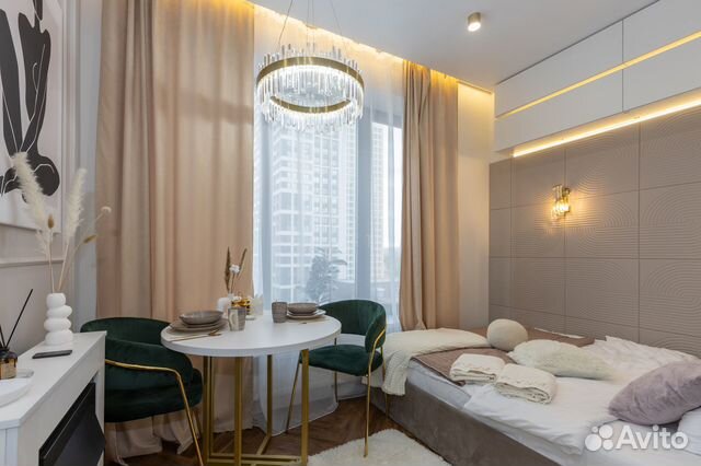 

Квартира-студия, 19 м², 2 кровати