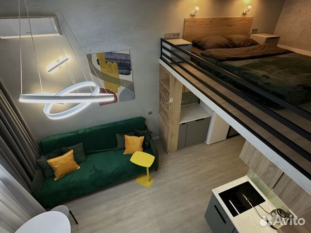 

Квартира-студия, 28 м², 2 кровати