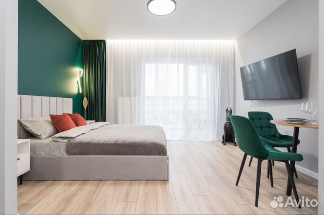 

Квартира-студия, 29 м², 2 кровати