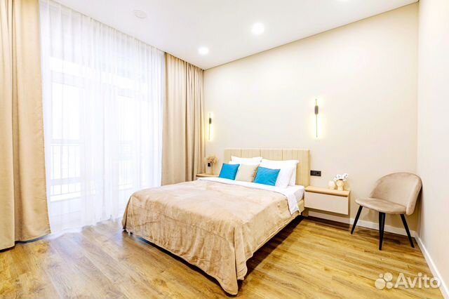 

1-к. квартира, 55 м², 2 кровати