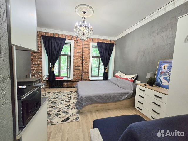 

Квартира-студия, 28 м², 3 кровати