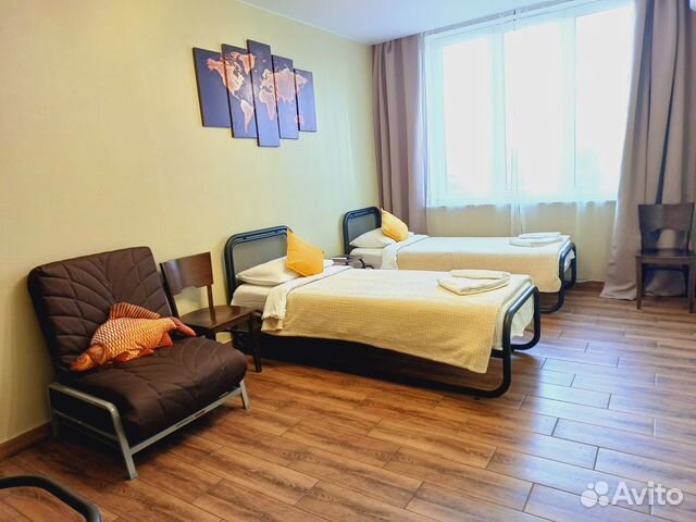 

Квартира-студия, 27 м², 3 кровати