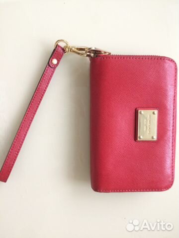 Клатч-кошелёк Michael Kors Red Saffiano Клатч-кошелёк Michael Kors Red Saffiano
