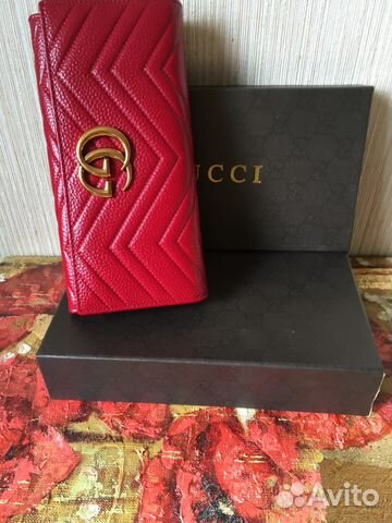 Кошельки Gucci кожа новые
