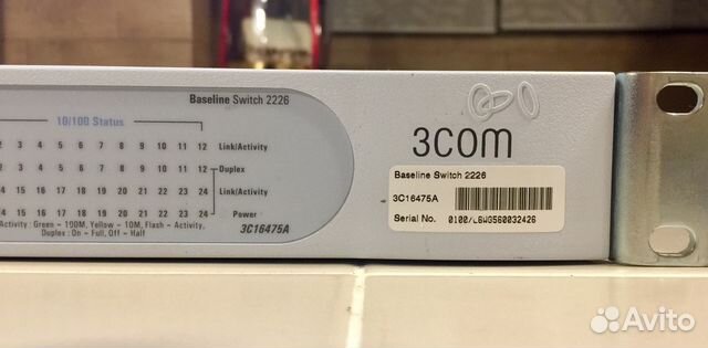 Коммутатор 24 порта 3COM Baseline Switch 2226