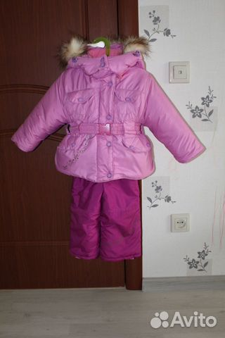 Зимний комплект, комбинезон размер 80-86