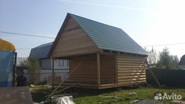 Дачный домик из сруба 5*6 с террасой 2*6 Дачный домик из сруба 5*6 с террасой 2*6